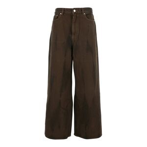 Ganni Women Overdyed Heavy Denim Baggy Jeans